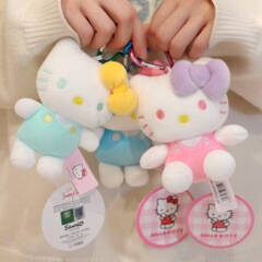 三丽鸥正版hellokitty挂件毛绒公仔钥匙扣可爱kt猫玩偶书包小挂饰