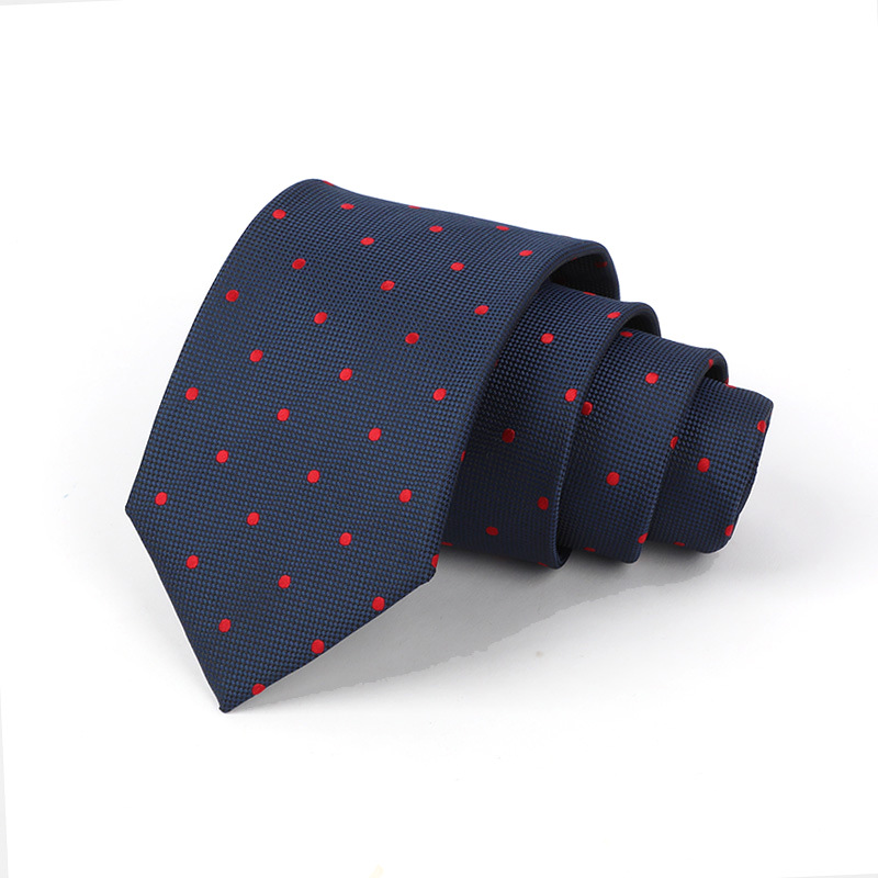 Corbata de hombre jacquard bordado 8CM poliéster seda corbata tejida hombre sentido superior l corbata logo diseño y producción