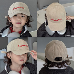 秋南 韓國兒童帽子春秋時尚夏季棒球帽男童女童遮陽鴨舌帽防曬帽