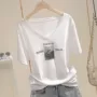 超薄宽松夏季v领t恤