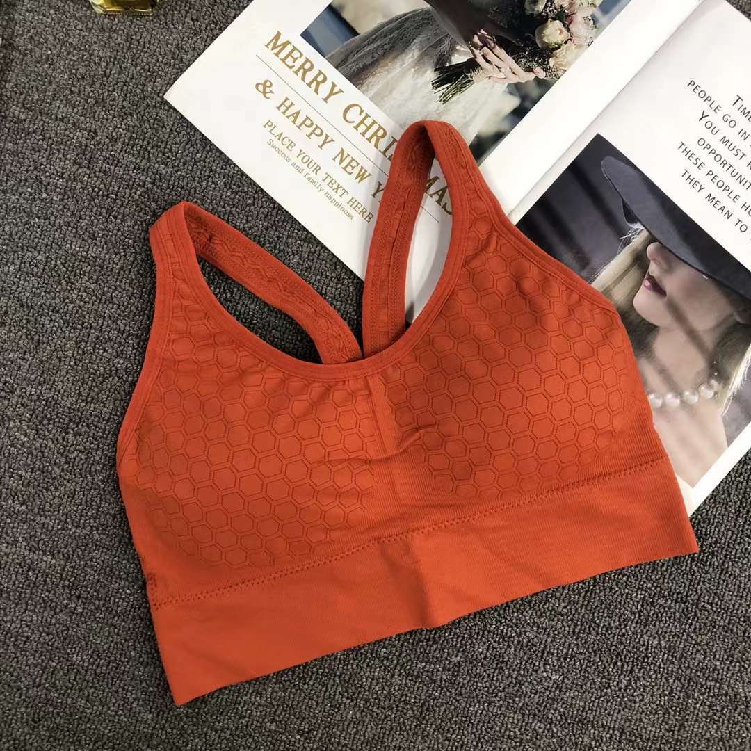 Nueva inconsútil alto elástico belleza de alta calidad las mujeres chaleco inalámbrico yoga sujetador ropa interior deportiva al por mayor