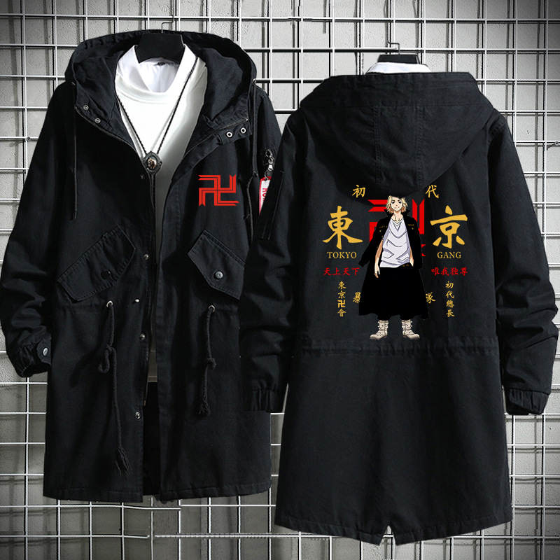 Tokio héroe Avengers Saano wanshilang Dragón Palacio Templo Ataque Especial ropa mismo estilo de los hombres y las mujeres trench coat Nuevo image 15