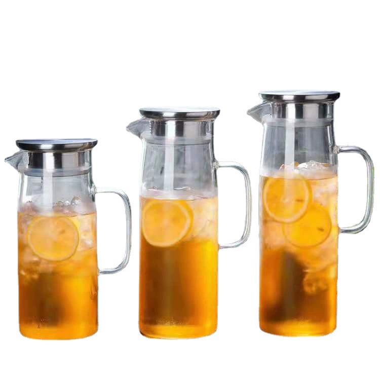 Glass teapot, cover, capacious tea