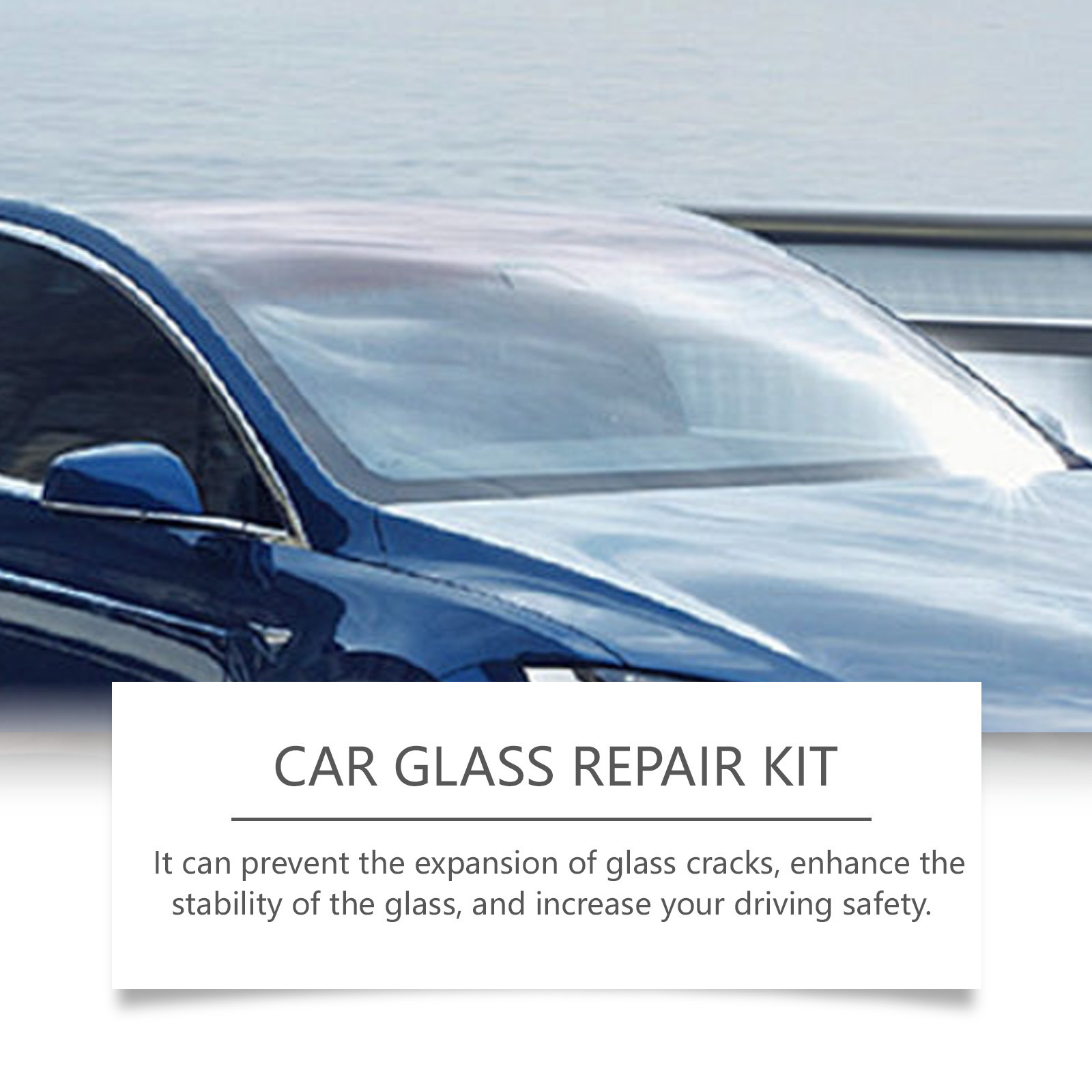 Rayhong Car Repair Kit Windshield Window Crack Care Solution to Improve Vision Clarity Tool