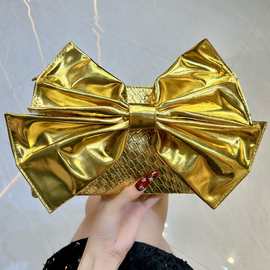 新款女士手拿包时尚晚宴包包蝴蝶结单肩斜跨境女包手提包简约包包