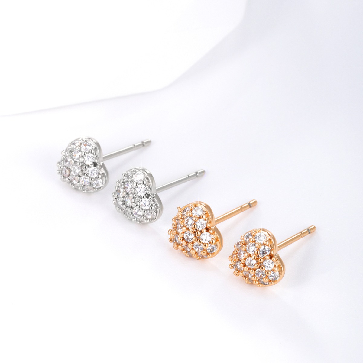 Pendientes encantadores chapados en oro de la aleación del perno prisionero del hueso del oído lindo de la pequeña