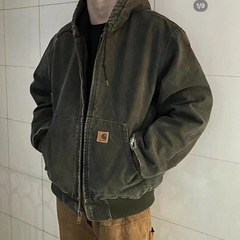 高品质Car卡哈J130中古款水洗连帽夹克男女户外休闲帆布外套