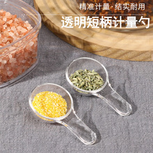 烘焙计量勺婴儿奶粉勺子奶茶店果粉勺透明调味计量勺5ml短柄量匙