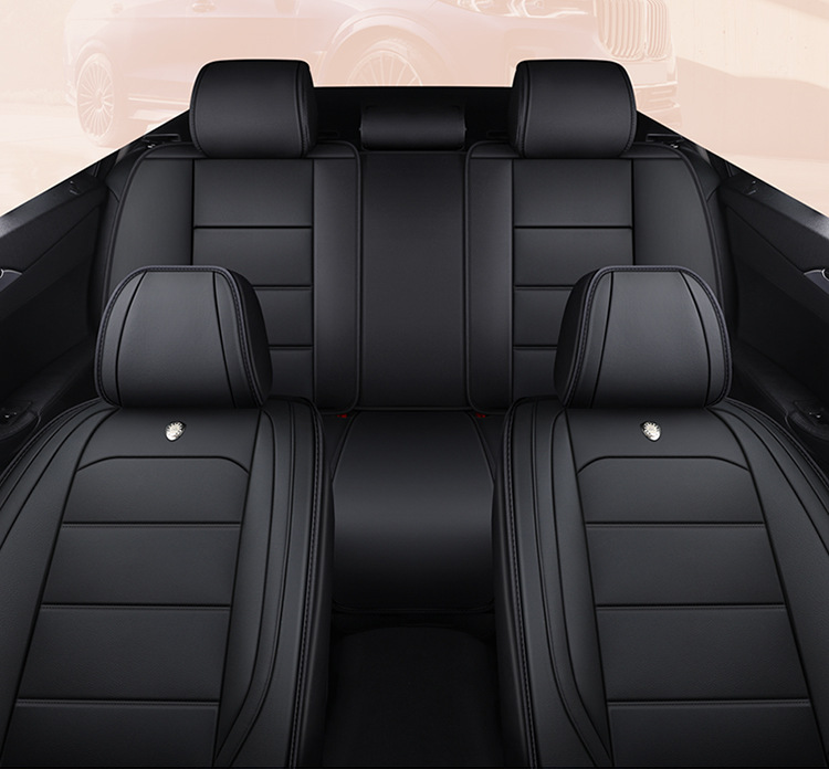 Car All-Inclusive Full Leather Baby Bear Cushion Leather Cushion Seat Cover All-Inclusive Suitable for All Seasons Car Cover Seat Cover Winter