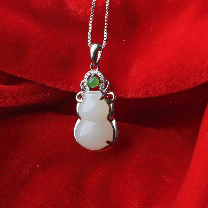 和田白玉吊坠0011