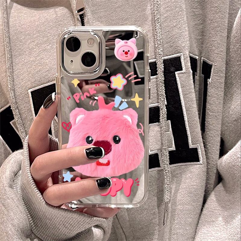Cute and fun cartoon loopy little beaver 15 suitable for Apple 14 Pro Max phone case 12 mirror iPhone 16