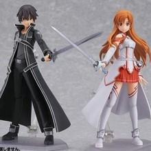刀剑神域 figma 亚丝娜 桐人 桐子 诗乃 可动 手办 公仔摆件模型