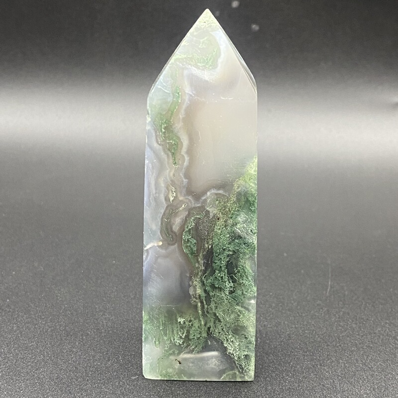 天然水晶摆件水草玛瑙柱子手工雕刻件桌面摆件小摆件装饰摆件 买一送一 图 1