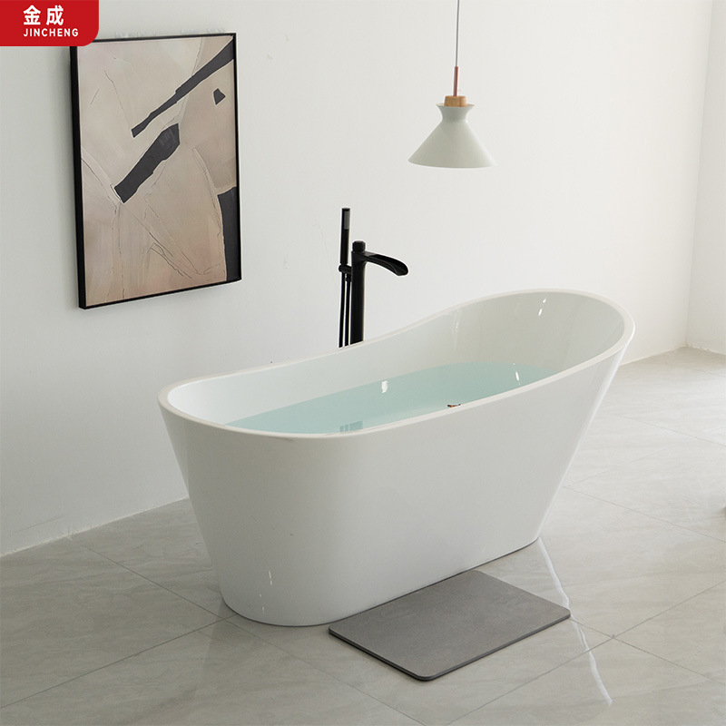 Jincheng's Best-Selling Independent Bathtub 170cm European Wholesaler Cooperation Passed Ce Certification for Hotel Bathrooms