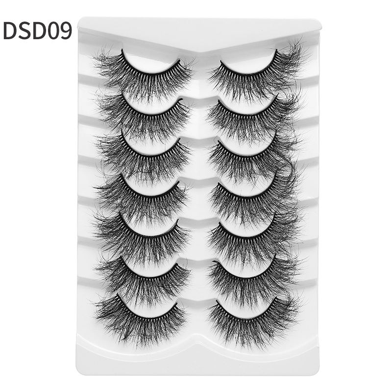 71g Weight False Eyelashes Makeup Tools Types 1 Set Quantity Artificial Fiber Material Solid Color Pattern Casual, Vacation Style Casual Vacation Solid Color Artificial Fiber False Eyelashes 1 Set 2