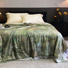 欧式古典锦纶氨纶夏凉被单双人冰丝凉感夏季丝滑裸睡可水洗空调被