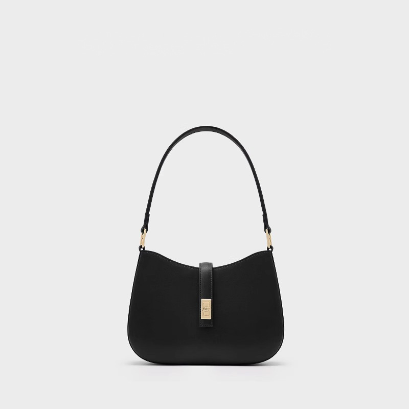 Premium Genuine Leather Women's Handbag 2025 New Arrival Fashion Versatile Minimalist Niche Shoulder Underarm Crescent Bag