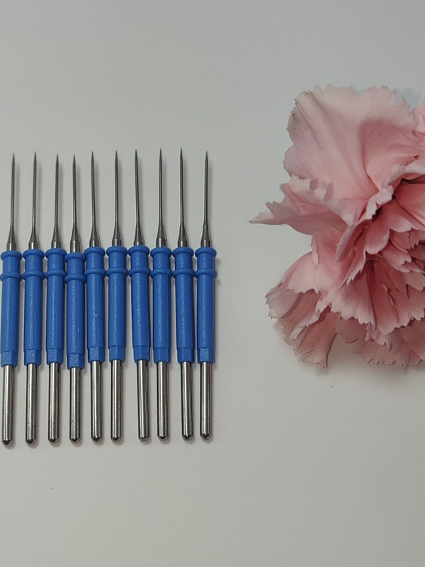 高频电刀刀头电离子电凝器电灼器针型扁刀电极尖头可高温高压