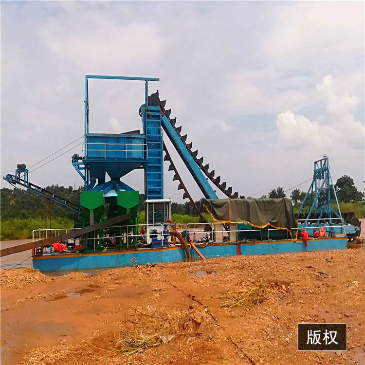 水上淘金设备 河道淘金机械 砂金选矿平台