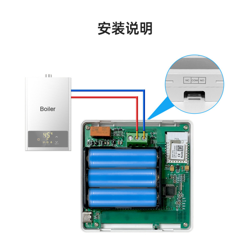 Pure Battery-Powered Graffiti Wifi Thermostat/Water Gas Boiler Thermostat with Lcd Screen, Programmable, Low-Power Consumption Temperature Control Pure Battery-Powered Graffiti Wifi Thermostat/Water Gas Boiler Thermostat with Lcd Screen, Programmable, Low-Power Consumption Temperature Control