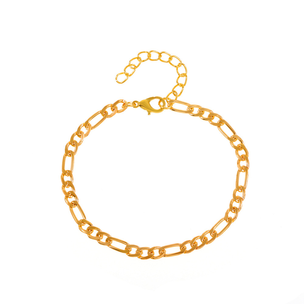 Men's Figaro Chain European American Cross-border Fashion Accessories, Simple And Versatile, Figaro Chain Bracelet For Men, Korean Style_voghion.com