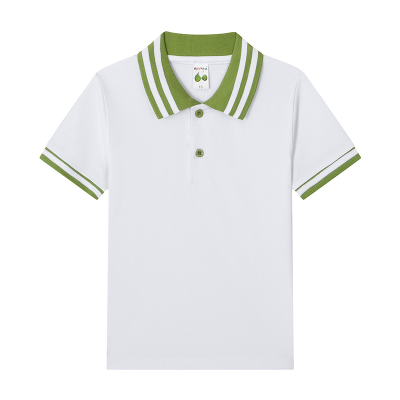 Kids' casual short-sleeve polo shirts 2023 summer new men and women's children's top collar T-shirts dropshipping