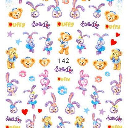 Children's cartoon graffiti nail stickers new cool elegant cartoon graffiti nail stickers cross-border e-commerce EB129-160