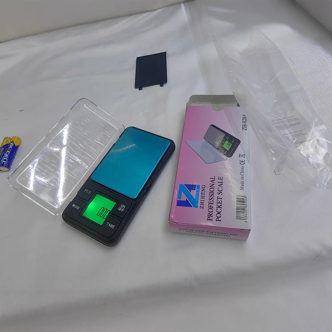 2025 escala de joyería 60g / 0.01g escala de oro 8284 - 034 palma de peso inglés pantalla grande