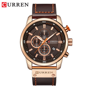 CURREN/�����8291��ˮ�๦���՚vʯӢ�ֱ� �A���̄�Ƥ������Q