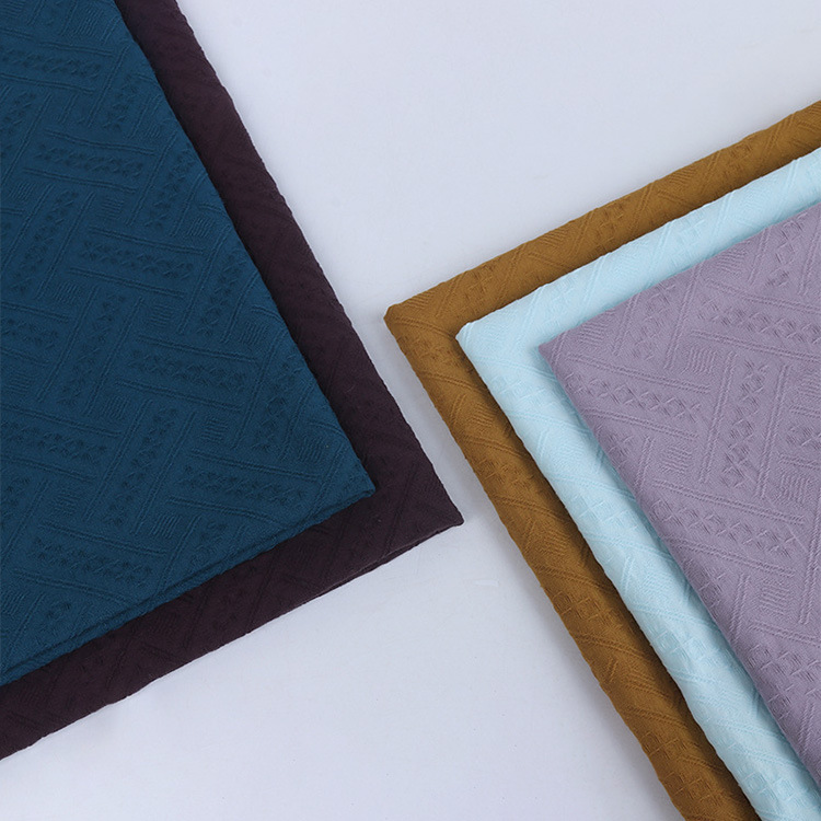Textiles Shaoxing al por mayor suave 100% algodón plano tela jacquard