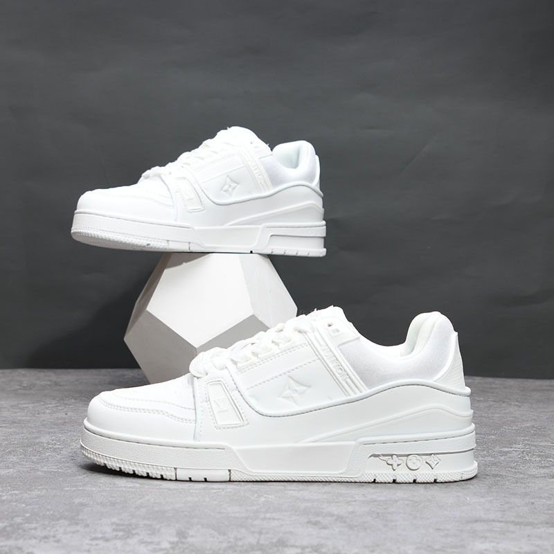 Black Warrior zapatos de hombre primavera y otoño nueva tendencia todo-fósforo otoño deportes y ocio pequeños zapatos blancos zapatos de moda para hombres y mujeres 8003