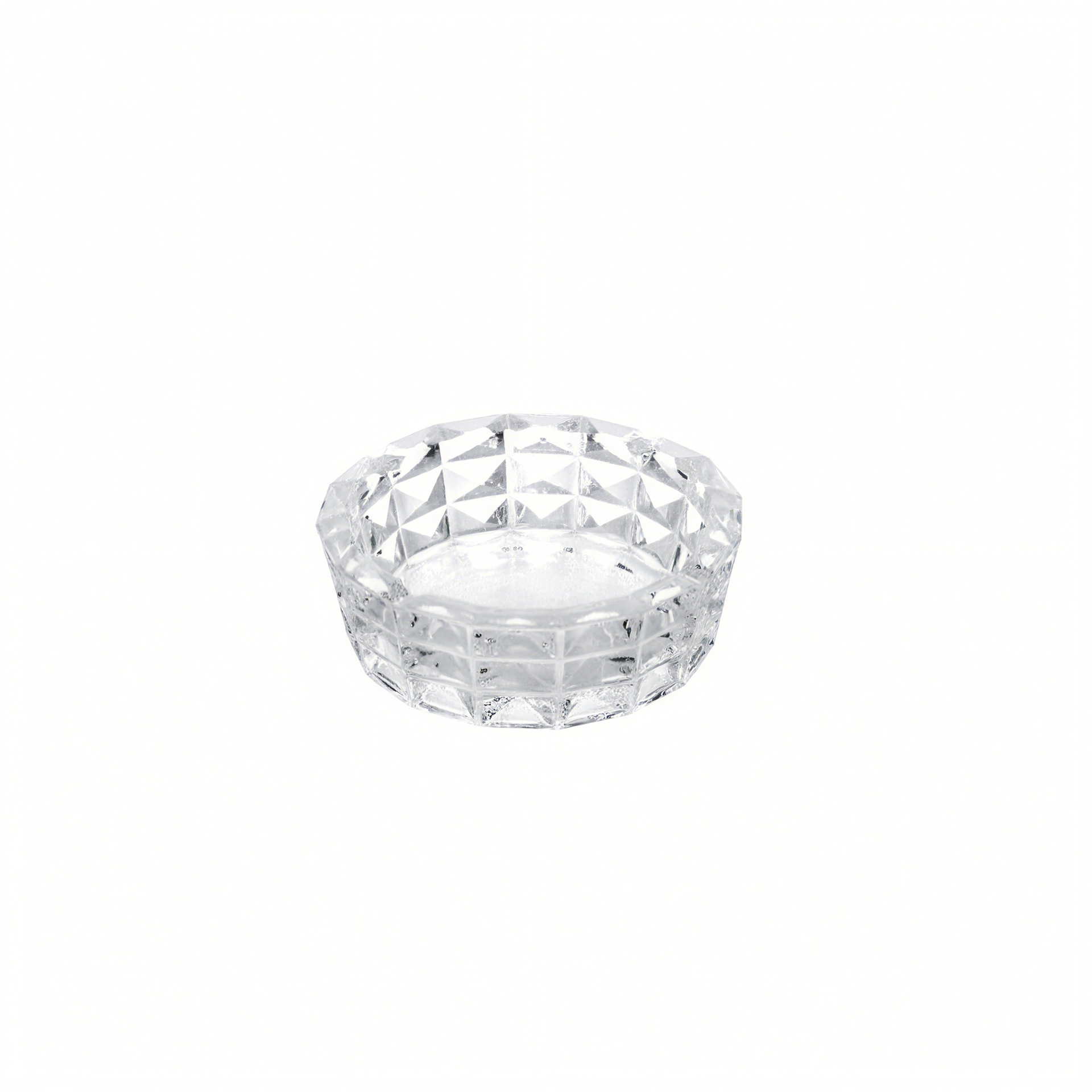 Cenicieres de vidrio al por mayor en el punto de la habitación del hotel club cenicero redondo de oficina sala de conferencias con decoración impresa LOGO