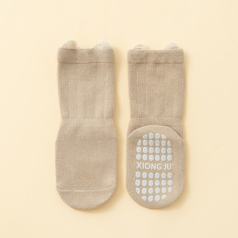 Nuevos calcetines de primavera y otoño para bebés de algodón de clase A para hombres y mujeres de 0 - 1 años de mediano antideslizante calcetines de piso al por mayor