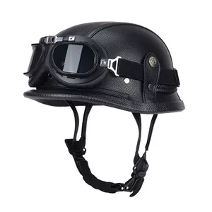 German Style Cruiser Retro Half Helmet Harley Motorcycle Biker Helmet