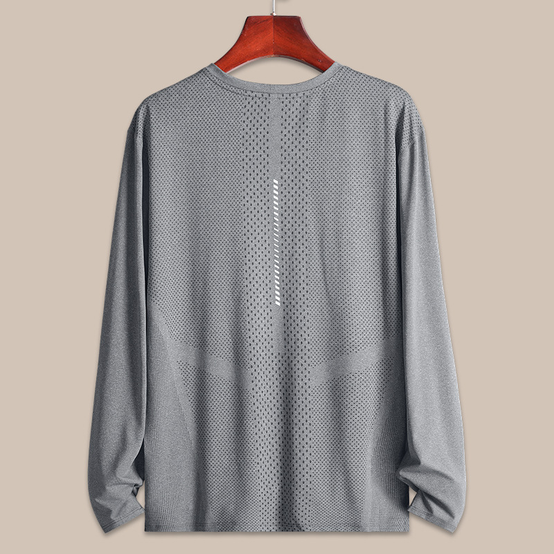 Camiseta de secado rápido hombre de manga larga ropa deportiva de entrenamiento de carrera de baloncesto fitness suelta ropa de tiro ropa de primavera chaqueta