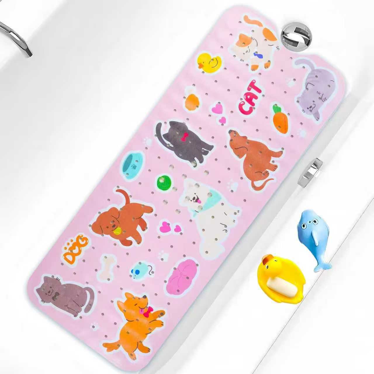 Alfombrilla antideslizante para baño con diseño de océano de dibujos animados para niños de Amazon, alfombrilla antideslizante para piscina, baño, alfombrilla antideslizante