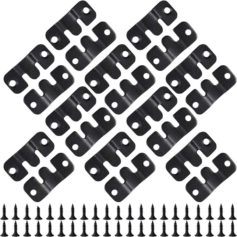 Interlocking photo frame heavy-duty picture hook Z-shaped clip bracket large picture display art gallery wall hanging hardware