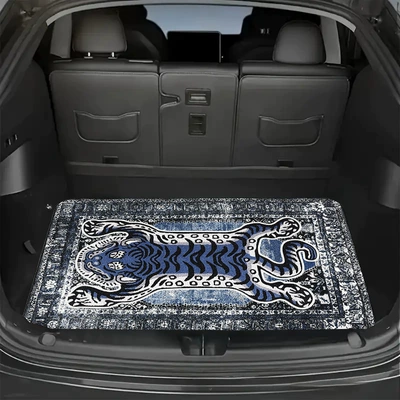 Avtomobil döşəmə paspasları: Velvet Floor Mat Nick Fox - persian-cartoon-trunk-mat-7-75100cm-trunk-mat