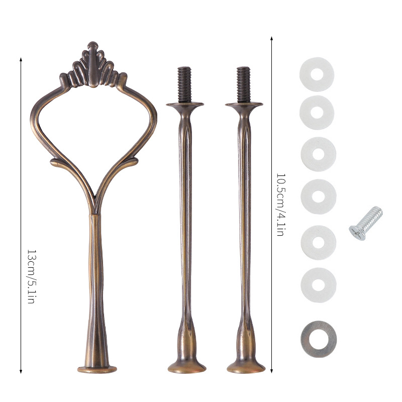 Nueva multi-capa de la Corona amor Ruyi placa estante europeo cumpleaños fiesta tarde té postre pastel placa cadena rack varilla