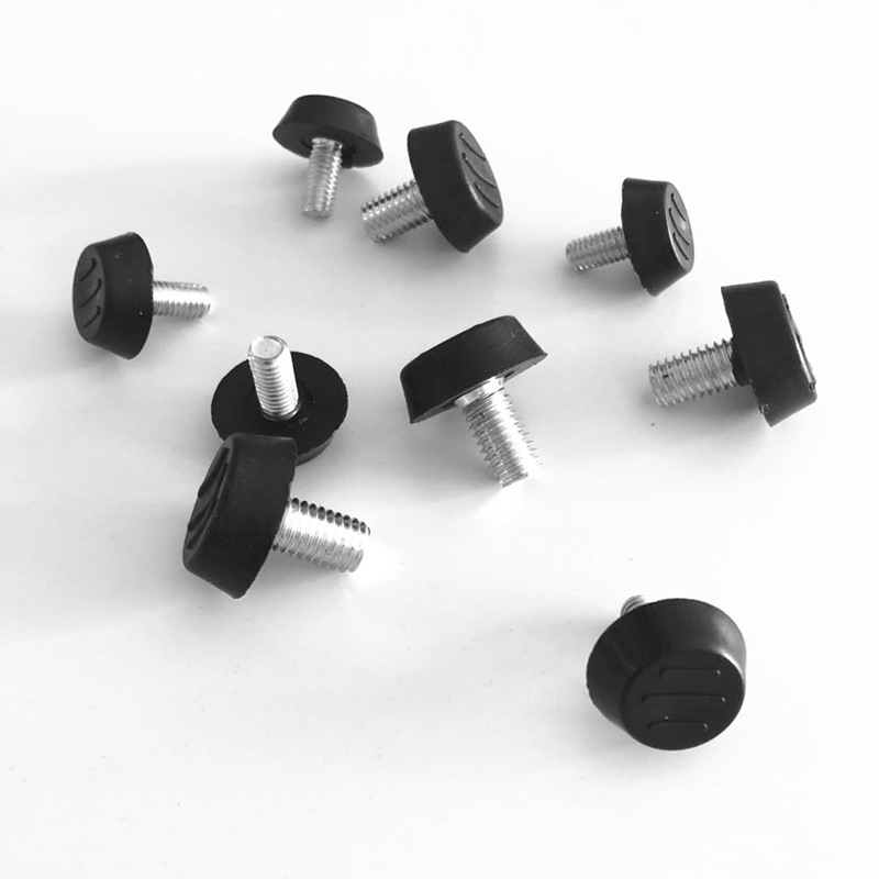 Factory direct sales black three-wire adjustable foot furniture table chair cabinet height-enhancing adjustable foot pad hardware accessories wholesale 4