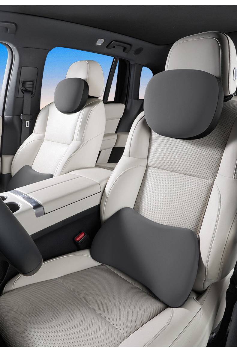 Car Electric Massage Lumbar Support Cushion with Heating for Long Sitting in the Car