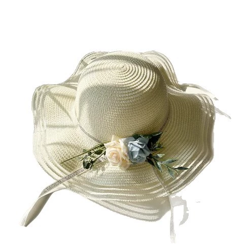 Summer breathable lace sun hat, french style, lace dress