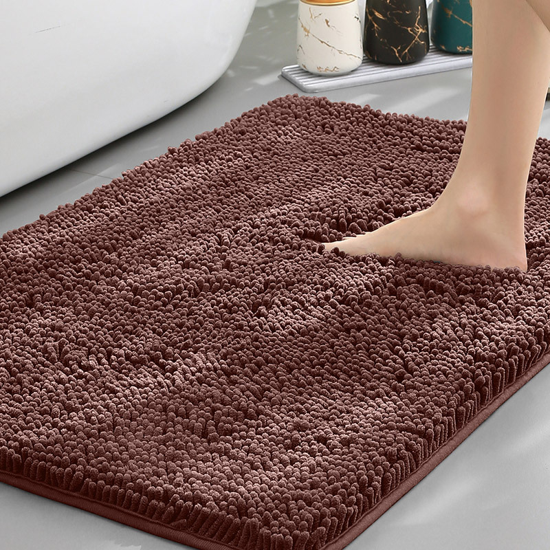 Alfombrilla de baño Alfombra absorbente de agua en la puerta del baño Alfombrilla antideslizante de chenilla Alfombrilla de entrada Alfombrilla de baño