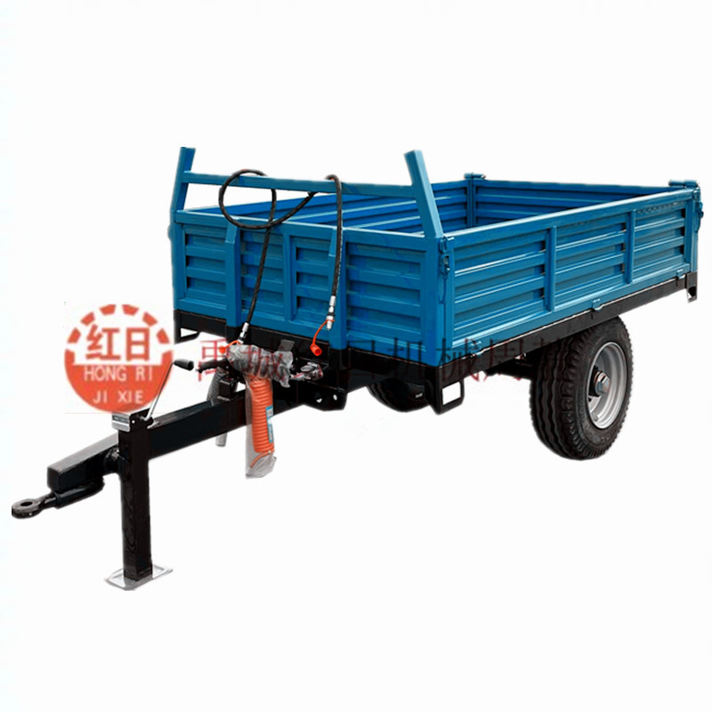 农用自卸拖车   自卸平板拖车   阿里巴巴实拍半挂车斗