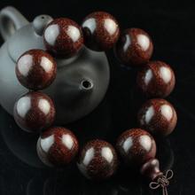 赞比亚血檀手串原木老料高密25非洲小叶紫檀佛珠手链满金星包邮