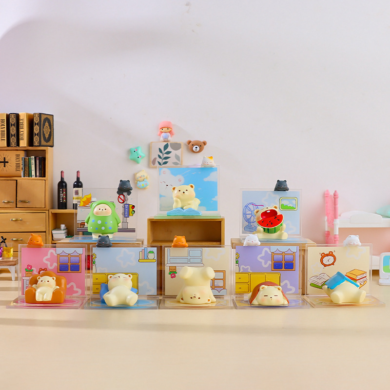 Cute adorable adorable dull bear daze daily ornaments office desktop car decorations children's toys wholesale