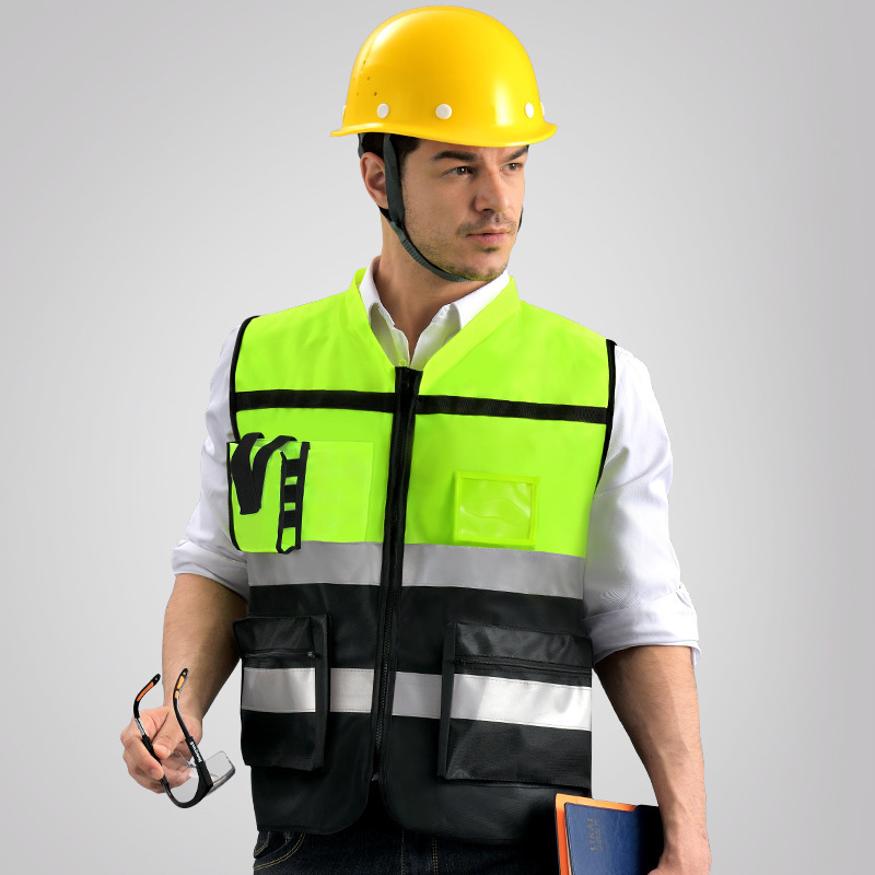 Likai Leadership Reflective Vest Motorcycle Cycling Safety Clothing Construction Site Vest Reflective Clothing Jacket Cycling Clothing