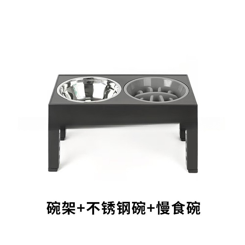跨境狗碗防噎慢食碗小中型犬狗狗喂食器盆猫食盆狗粮防打翻榫卯碗|undefined