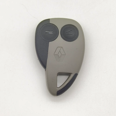 Key Shell Suitable for Renault Truck 2-Button Remote Control Replacement Shell Plastic Shell Without Key Blank (Car Keys) - grey