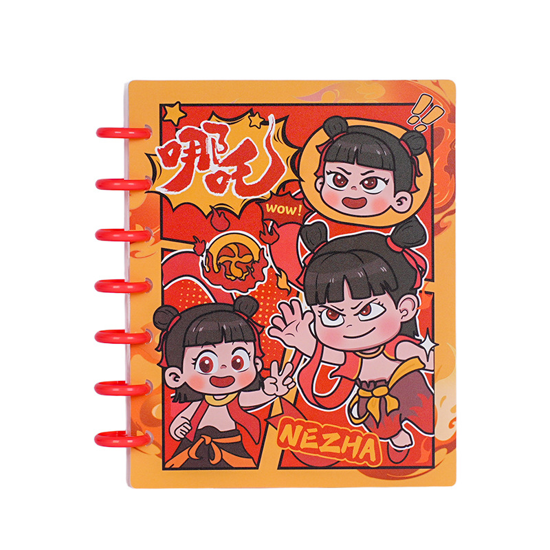 Nezha Magic Child, nuevo libro de tarjetas de hongos marinos, libro de almacenamiento de gran capacidad de cuatro cuadros de la familia, álbum de fotos de tarjetas pequeñas.